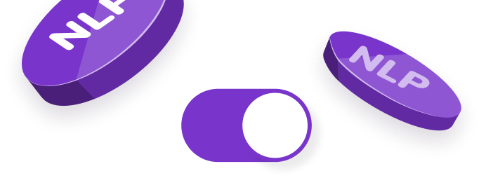Falling coins illustrating NLP.