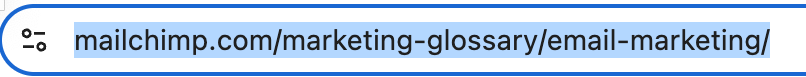 Meta Data URL slug example