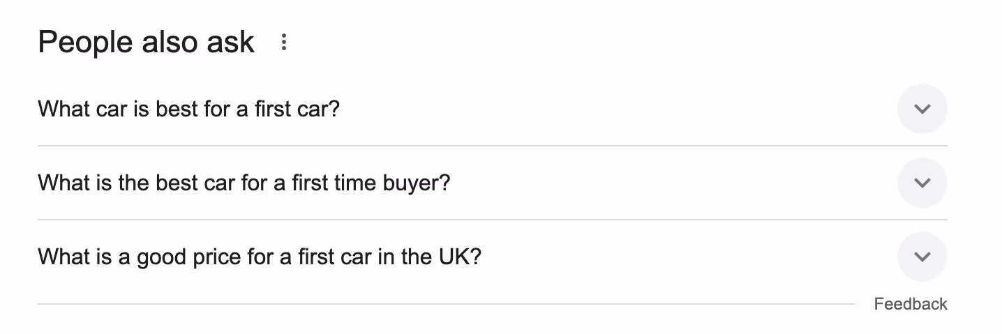 What is a good first car people also ask example