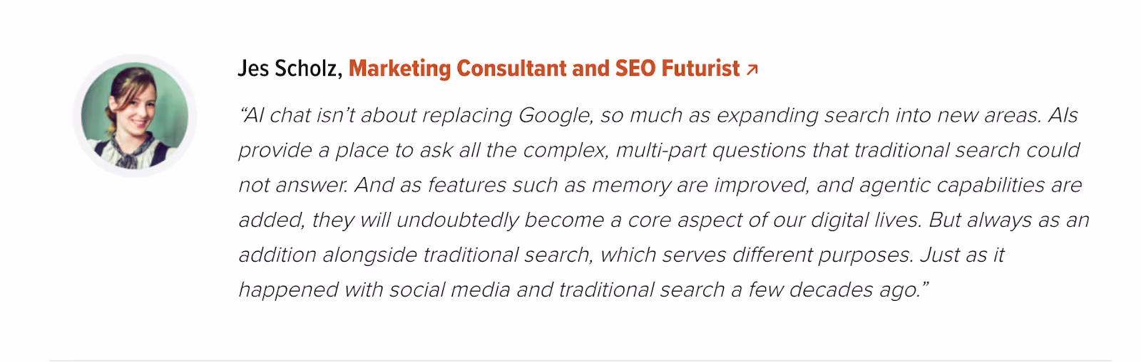 AI chatbot expert quote